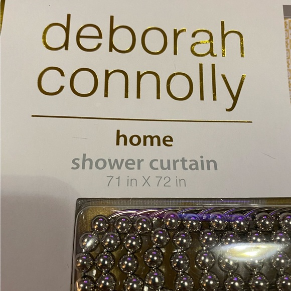 Smiley face shower Curtain, Fabric shower curtain, NWT, flower shower curtain - Picture 7 of 10